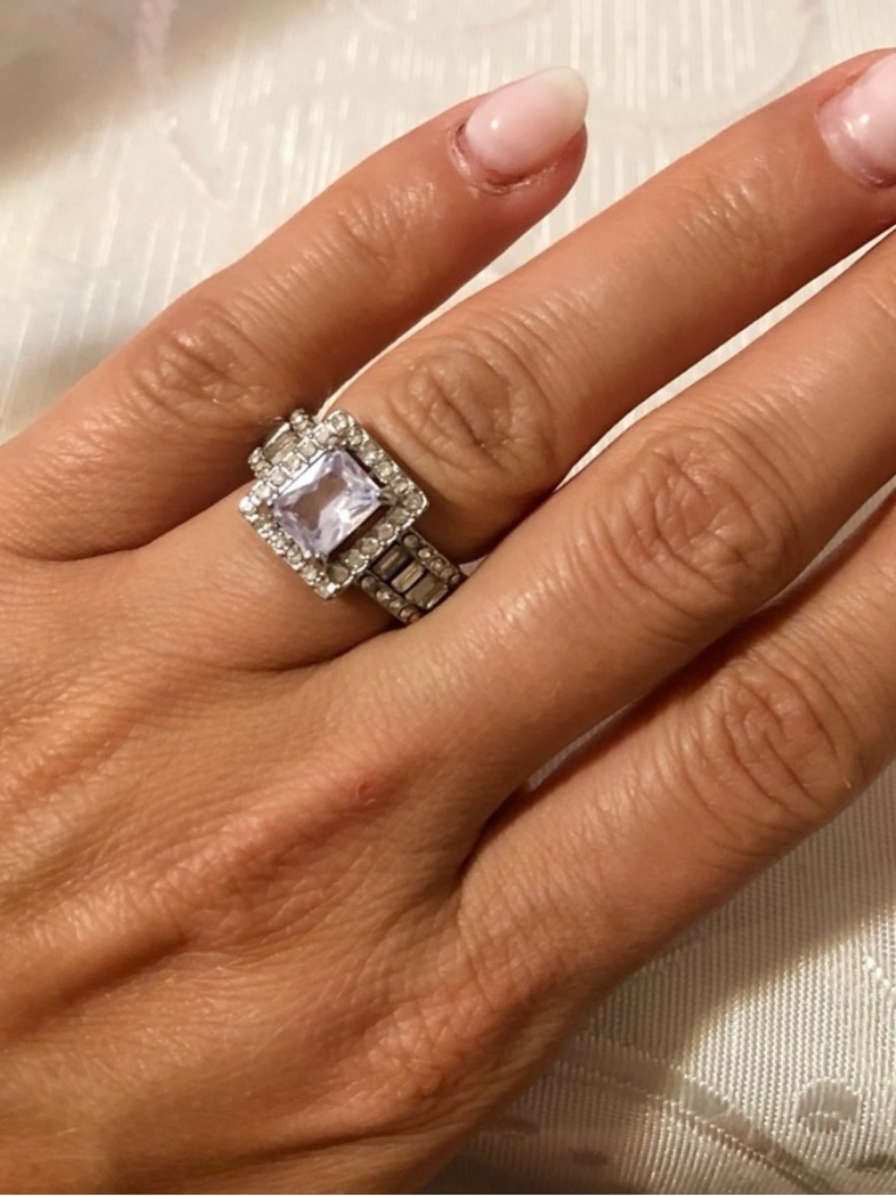 Silver Halo Ring